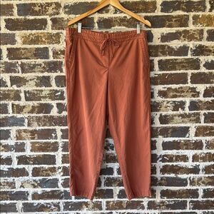 Talbots Soft Twill Cropped Drawstring Waist Pants Size 12